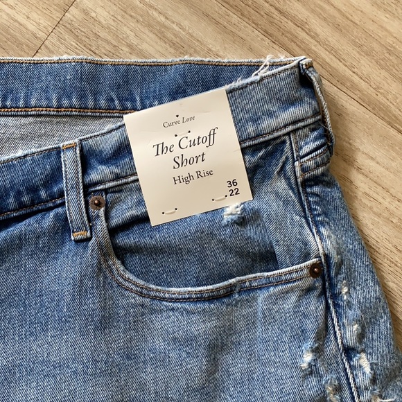 Curve love 90s high rise cutoff cotton shorts A&F - Picture 5 of 5
